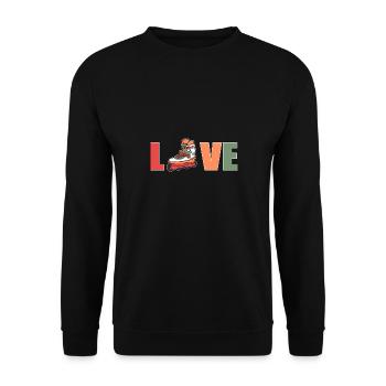 Roller Skating Roller Skates Inline Skates - Unisex Sweatshirt - black - Front - Alina (178cm) & Michal (187cm)