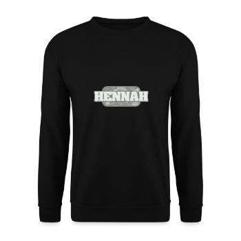 Health and Medical Hennah - Unisex Sweatshirt - black - Front - Alina (178cm) & Michal (187cm)
