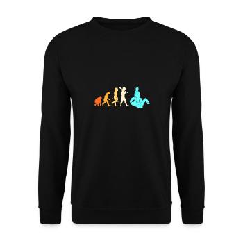 Jiu Jitsu Selbstverteidigung - Unisex Pullover - Schwarz - Vorne - Alina (178cm) & Michal (187cm)