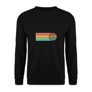 Golfspieler Golf - Unisex Pullover - Schwarz - Vorne - Alina (178cm) & Michal (187cm)