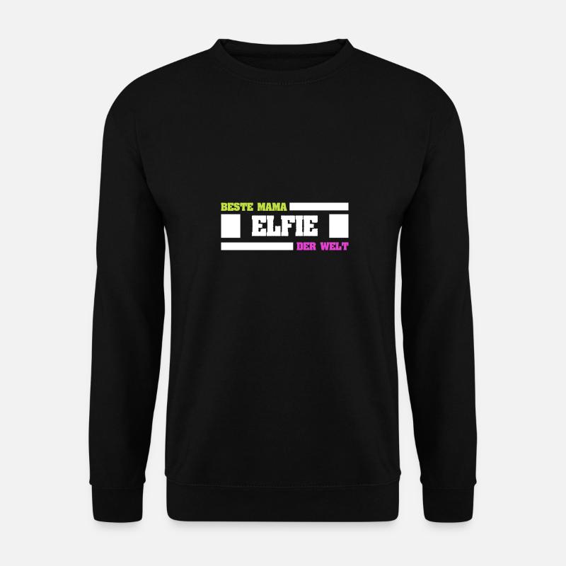 Elfie als Mutter - Unisex Pullover - Schwarz