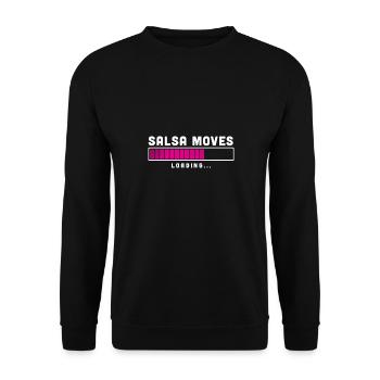 Salsa bewegt lustige Salsa-Tänzerin Geschenk - Unisex Pullover - Schwarz - Vorne - Alina (178cm) & Michal (187cm)