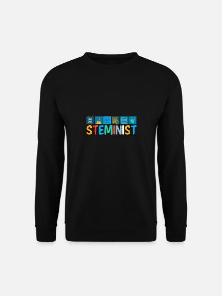 Steminist Women Science Gift Saying - Unisex Sweatshirt - black