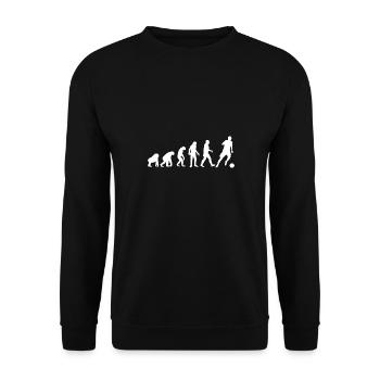 Footballer cadeau Evolution Football T-shirt - Sweat-shirt Unisexe - noir - Devant - Alina (178cm) & Michal (187cm)