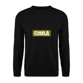 Gisela - Unisex Pullover - Schwarz - Vorne - Alina (178cm) & Michal (187cm)
