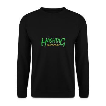 Summer - Unisex Sweatshirt - black - Front - Alina (178cm) & Michal (187cm)