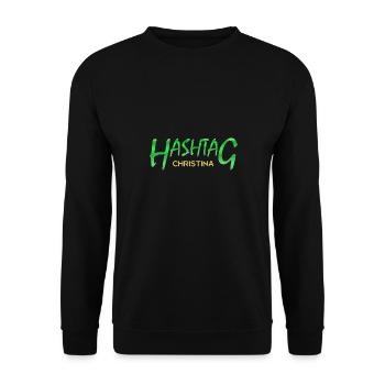 Hashtag Christina - Sweat-shirt Unisexe - noir - Devant - Alina (178cm) & Michal (187cm)