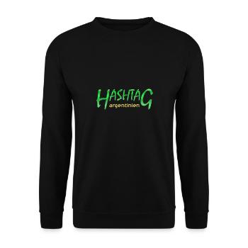Geschenk für Argentinien - Unisex Pullover - Schwarz - Vorne - Alina (178cm) & Michal (187cm)