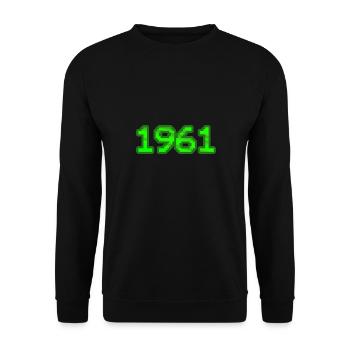 Nerd 1961 - Sweat-shirt Unisexe - noir - Devant - Alina (178cm) & Michal (187cm)
