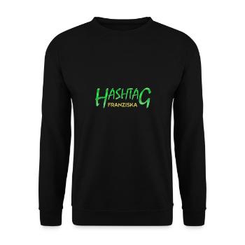 Franziska - Unisex Pullover - Schwarz - Vorne - Alina (178cm) & Michal (187cm)