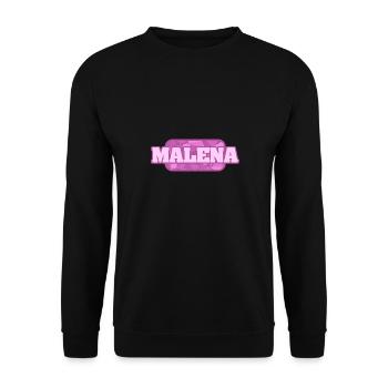 Malena Health & Medical - Unisex Sweatshirt - black - Front - Alina (178cm) & Michal (187cm)