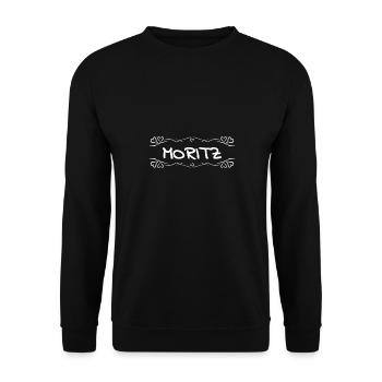Moritz - Unisex Sweatshirt - black - Front - Alina (178cm) & Michal (187cm)