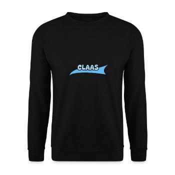 Gift for Claas - Unisex Sweatshirt - black - Front - Alina (178cm) & Michal (187cm)