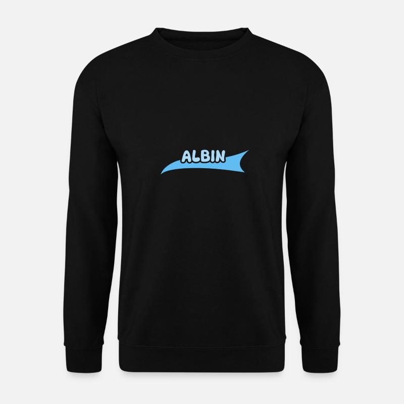 First name Albin - Unisex Sweatshirt - black
