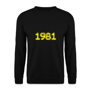 Nerd 1981 - Sweat-shirt Unisexe - noir - Devant - Alina (178cm) & Michal (187cm)
