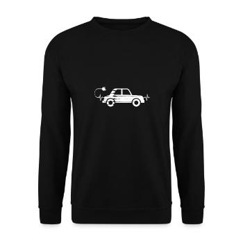 Auto Car E-mobilité voiture électrique course - Sweat-shirt Unisexe - noir - Devant - Alina (178cm) & Michal (187cm)