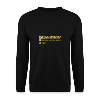 Brigitte - Unisex Pullover - Schwarz - Vorne - Alina (178cm) & Michal (187cm)