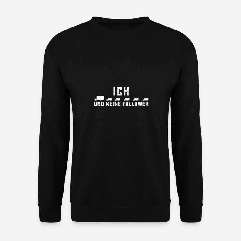 Ich und meine follower LKW - Unisex Pullover - Schwarz