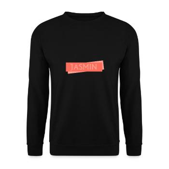 Schild Jasmin - Unisex Pullover - Schwarz - Vorne - Alina (178cm) & Michal (187cm)