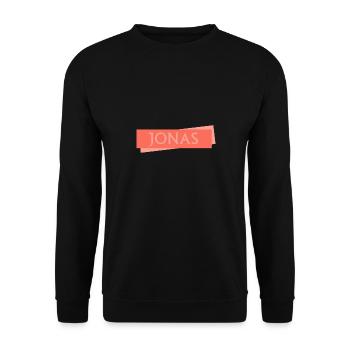 Schild Jonas - Unisex Pullover - Schwarz - Vorne - Alina (178cm) & Michal (187cm)