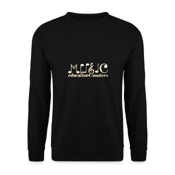 Music Teacher Life Musician Quote Music Education - Unisex Pullover - Schwarz - Vorne - Alina (178cm) & Michal (187cm)