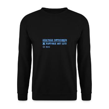 lutz comme prénom - Sweat-shirt Unisexe - noir - Devant - Alina (178cm) & Michal (187cm)