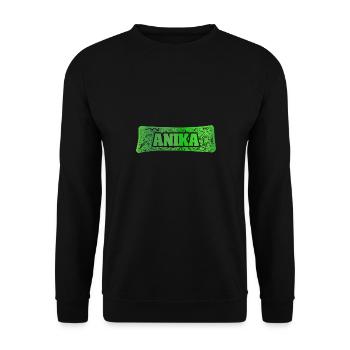 Gift for Anika - Unisex Sweatshirt - black - Front - Alina (178cm) & Michal (187cm)