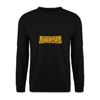 Heirat Berta - Unisex Pullover - Schwarz - Vorne - Alina (178cm) & Michal (187cm)