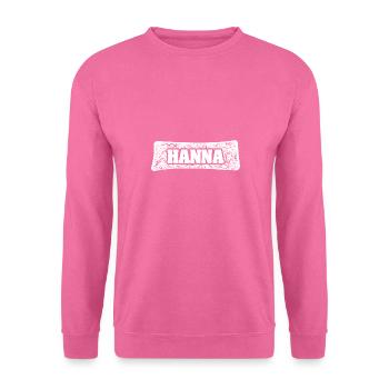 Geschenk für Hanna - Unisex Pullover - Pink - Vorne