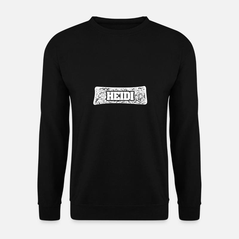 Geburtsname Heidi - Unisex Pullover - Schwarz