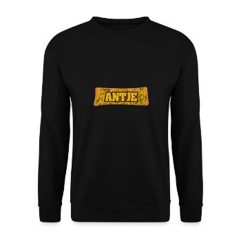 Cadeau pour Antje - Sweat-shirt Unisexe - noir - Devant - Alina (178cm) & Michal (187cm)