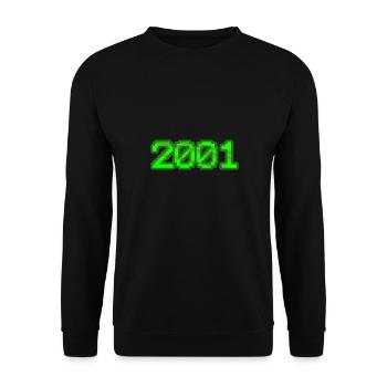 Nerd 2001 - Unisex Sweatshirt - black - Front - Alina (178cm) & Michal (187cm)