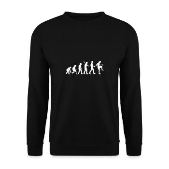 Evolution Soccer Soccer Player Sportsman Gift - Unisex Sweatshirt - black - Front - Alina (178cm) & Michal (187cm)