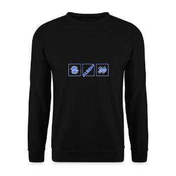 Gift for Albert - Unisex Sweatshirt - black - Front - Alina (178cm) & Michal (187cm)