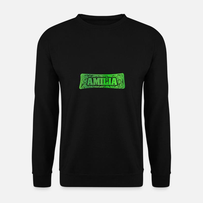Amilia as a given name - Unisex Sweatshirt - black