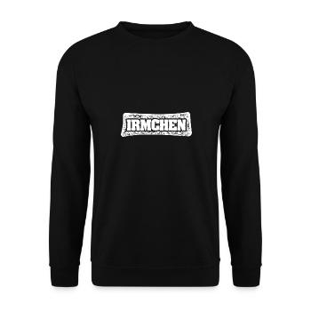 First name Irmchen - Unisex Sweatshirt - black - Front - Alina (178cm) & Michal (187cm)