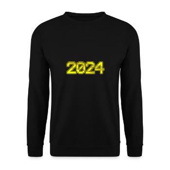2024 2024 - Unisex Pullover - Schwarz - Vorne - Alina (178cm) & Michal (187cm)
