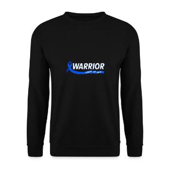 Warrior stronger than cancer colon cancer - Unisex Sweatshirt - black - Front - Alina (178cm) & Michal (187cm)