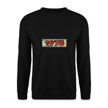 1973 1973 - Unisex Pullover - Schwarz - Vorne - Alina (178cm) & Michal (187cm)