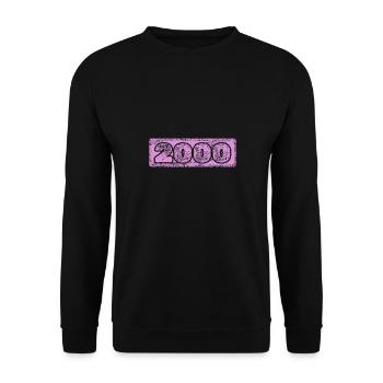 2000 - Unisex Sweatshirt - black - Front - Alina (178cm) & Michal (187cm)