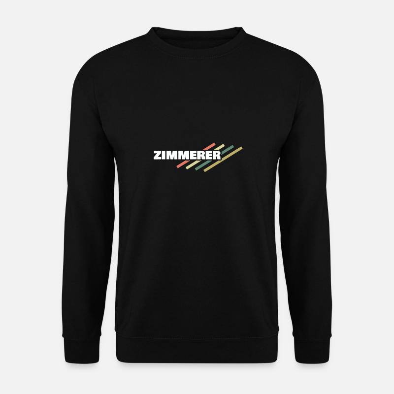Zimmerer als Arbeitsplatz - Unisex Pullover - Schwarz