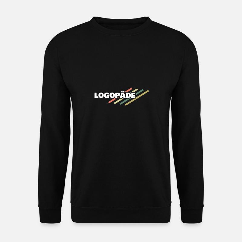 Logopäde als Arbeitsplatz - Unisex Pullover - Schwarz