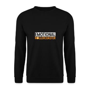 Bitcoin Kryptowährung BTC Crypto Trader - Unisex Pullover - Schwarz - Vorne - Alina (178cm) & Michal (187cm)