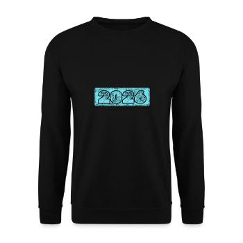 2026 - Unisex Sweatshirt - black - Front - Alina (178cm) & Michal (187cm)