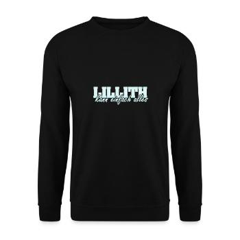 Lillith en tant que femme - Sweat-shirt Unisexe - noir - Devant - Alina (178cm) & Michal (187cm)