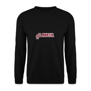 Martin als Vorname - Unisex Pullover - Schwarz - Vorne - Alina (178cm) & Michal (187cm)