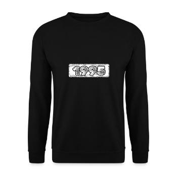 1995 - Unisex Sweatshirt - black - Front - Alina (178cm) & Michal (187cm)