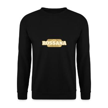 Rossana as Health - Unisex Sweatshirt - black - Front - Alina (178cm) & Michal (187cm)