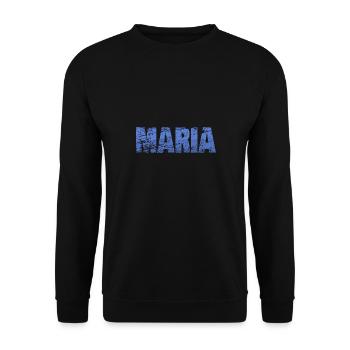 Scratches in the name of Maria - Unisex Sweatshirt - black - Front - Alina (178cm) & Michal (187cm)