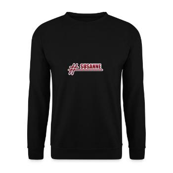 Susanne - Unisex Pullover - Schwarz - Vorne - Alina (178cm) & Michal (187cm)